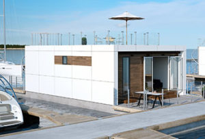 Enjoy the seaview from the big terraces of the floating home